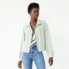 Nine West Drapey Bomber Jacket Ana Pink