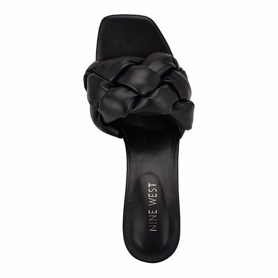 Nine West Gyllan Women's Braided Dress Sandals Blood Orange 4 Nine West Gyllan Women's Braided Dress Sandals Blood Orange - Image 4