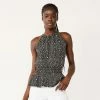 Women's Nine West Halter Neck Peplum Top Alder Wood