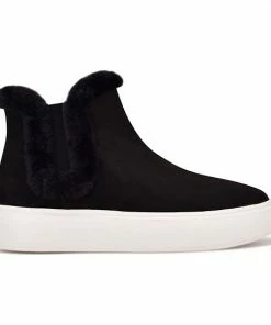 Nine West Komfy Women's Faux-Shearling Chelsea Boots Chestnut -Nine West Shop unnamed file 6408