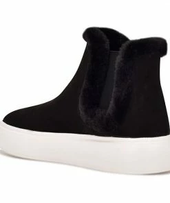 Nine West Komfy Women's Faux-Shearling Chelsea Boots Chestnut -Nine West Shop unnamed file 6410