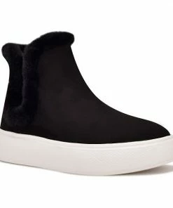 Nine West Komfy Women's Faux-Shearling Chelsea Boots Chestnut -Nine West Shop unnamed file 6411