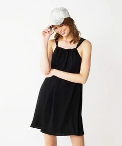 Petite Nine West Square Neck Trapeze Mini Dress Sunset Stripe -Nine West Shop unnamed file 6417