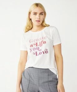 Women's Nine West Crewneck Graphic Tee Everything Is Fine -Nine West Shop unnamed file 6432