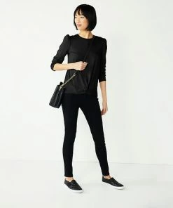 Women's Nine West Long Pleat Sleeve Twist Front Top Isadora Purple -Nine West Shop unnamed file 6449