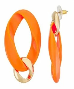 Nine West Resin Chain Drop Post Earrings