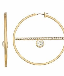 Nine West Click-It Hoop Earrings