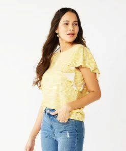 Women's Nine West Flutter Sleeve Top Kelly Lavender -Nine West Shop unnamed file 6495