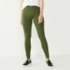 Women's Nine West Seamed Tummy-Control Ponte Leggings Infantry Olive