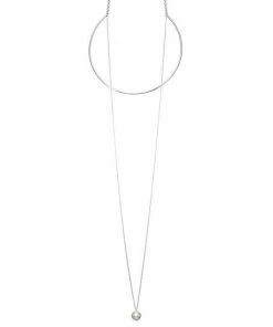 Nine West Pearl Layered Pendant Necklace