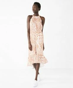 Women's Nine West High-Low Hem Midi Dress Mineral Black