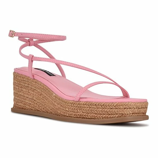 Nine West Alexx Women's Wedge Sandals New Pink 4 Nine West Alexx Women's Wedge Sandals New Pink - Image 4