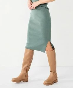 Women's Nine West Knit Sweater Skirt Signature Green -Nine West Shop unnamed file 656