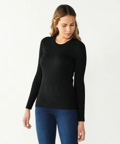 Women's Nine West Ribbed Crewneck Sweater Light Pink 22 Women's Nine West Ribbed Crewneck Sweater Light Pink -Nine West Shop unnamed file 6574