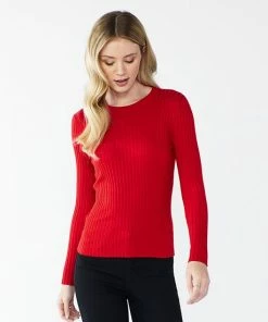 Women's Nine West Ribbed Crewneck Sweater Light Pink 25 Women's Nine West Ribbed Crewneck Sweater Light Pink -Nine West Shop unnamed file 6577