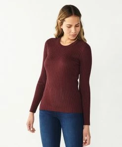 Women's Nine West Ribbed Crewneck Sweater Light Pink 28 Women's Nine West Ribbed Crewneck Sweater Light Pink -Nine West Shop unnamed file 6580