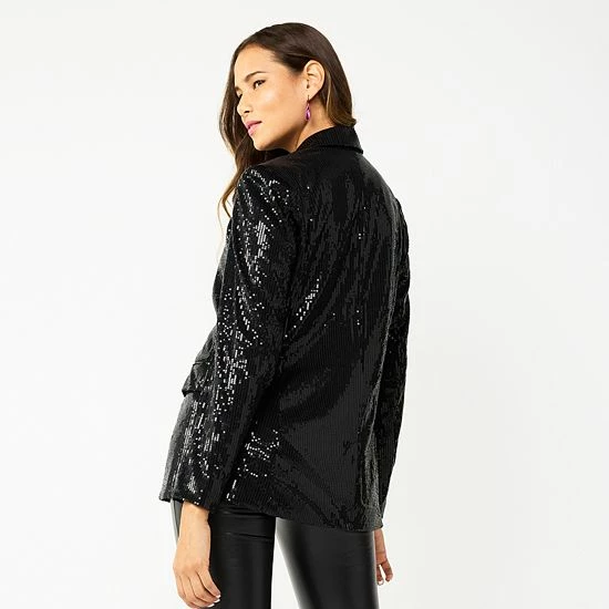 Women's Nine West Sequin Blazer 2 Women's Nine West Sequin Blazer - Image 2