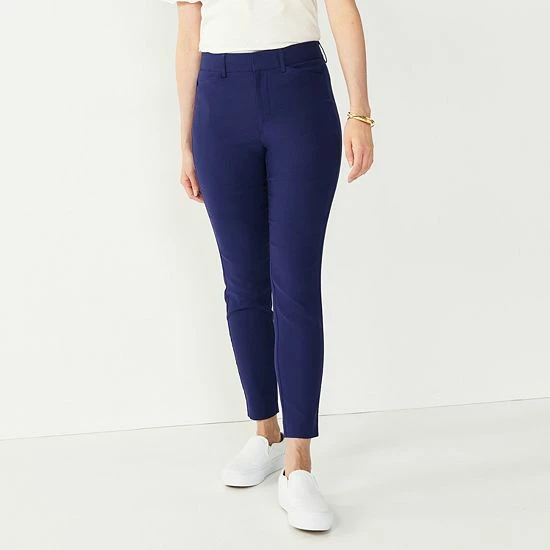 Women's Nine West Slim Ankle Pants Liberty Navy 9 Women's Nine West Slim Ankle Pants Liberty Navy - Image 9