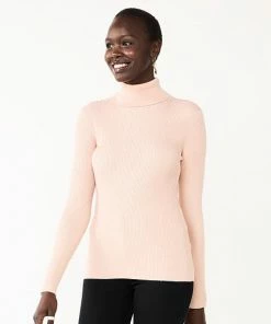 Women's Nine West Rib Turtleneck Top Fairy Lavender -Nine West Shop unnamed file 71