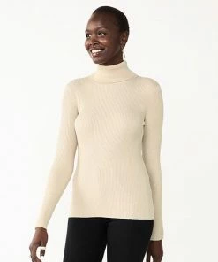 Women's Nine West Rib Turtleneck Top Fairy Lavender -Nine West Shop unnamed file 73