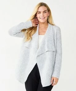 Women's Nine West Drapey Rib Cardigan Melange Camel 10 Women's Nine West Drapey Rib Cardigan Melange Camel -Nine West Shop unnamed file 730