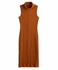Women's Nine West Turtleneck Bodycon Dress Baked Nutmeg -Nine West Shop unnamed file 734