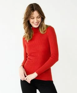 Women's Nine West Rib Turtleneck Top Fairy Lavender -Nine West Shop unnamed file 74