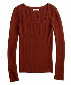 Women's Nine West Long Sleeve Squareneck Top Mineral Black -Nine West Shop unnamed file 742