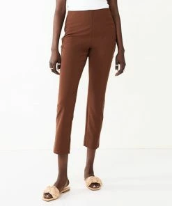 Women's Nine West Side Zip High-Waisted Skinny Ankle Pants Grey Tan Plaid -Nine West Shop unnamed file 753