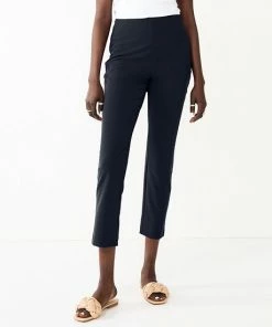 Women's Nine West Side Zip High-Waisted Skinny Ankle Pants Grey Tan Plaid -Nine West Shop unnamed file 755