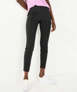 Women's Nine West Seamed Tummy-Control Ponte Leggings Gray Windowpane -Nine West Shop unnamed file 81