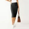 Women's Nine West Pull-On Ponte Pencil Skirt Black