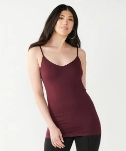 Women's Nine West Essential Soft-Spun Seamless Reversible Cami Gray Haze -Nine West Shop unnamed file 851