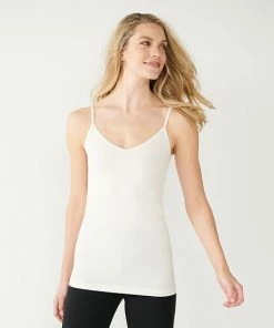 Women's Nine West Essential Soft-Spun Seamless Reversible Cami Gray Haze -Nine West Shop unnamed file 854