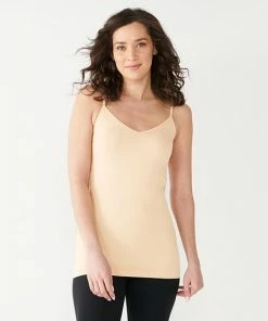 Women's Nine West Essential Soft-Spun Seamless Reversible Cami Gray Haze -Nine West Shop unnamed file 858