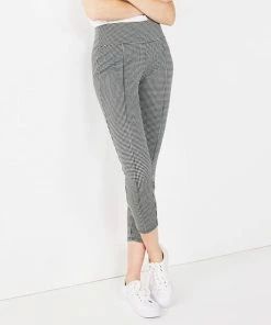 Women's Nine West Seamed Tummy-Control Ponte Leggings Gray Windowpane -Nine West Shop unnamed file 86