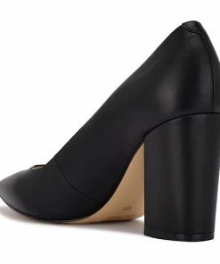 Nine West Cara Women's Block Heel Pumps Medium Blue -Nine West Shop unnamed file 879