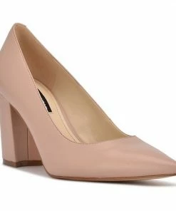 Nine West Cara Women's Block Heel Pumps Medium Blue -Nine West Shop unnamed file 886