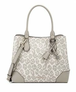 Nine West Brooklyn Jet Set Carryall Satchel Bag Brown Lattice -Nine West Shop unnamed file 911