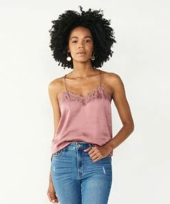 Women's Nine West Lace Trim Cami Faint Whisper -Nine West Shop unnamed file 934