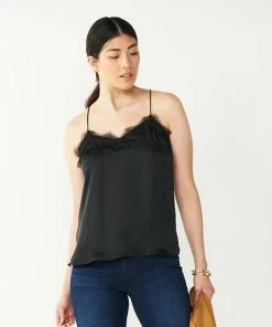 Women's Nine West Lace Trim Cami Faint Whisper -Nine West Shop unnamed file 936