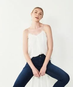 Women's Nine West Lace Trim Cami Faint Whisper -Nine West Shop unnamed file 940