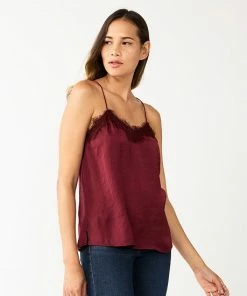 Women's Nine West Lace Trim Cami Faint Whisper -Nine West Shop unnamed file 941