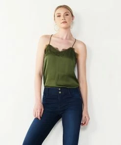 Women's Nine West Lace Trim Cami Faint Whisper -Nine West Shop unnamed file 946