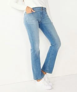 Women's Nine West Curvy Tummy-Control Bootcut Jeans Dark Rinse Wash -Nine West Shop unnamed file 958