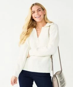 Women's Nine West Polo Sweater Signature Green -Nine West Shop unnamed file 966